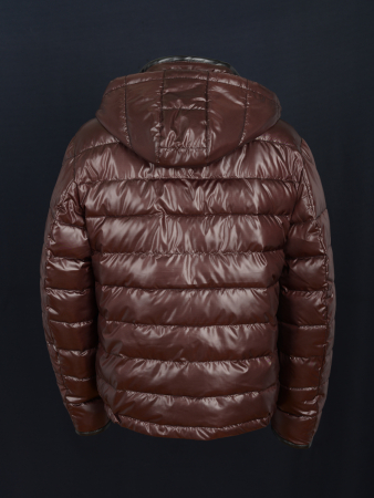 Куртка зимняя мужская Merlion М-2949 (бордовый клетка)
