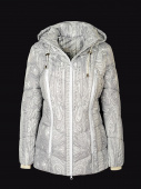 Куртка зимняя женская Merlion ASTARTA (серо/белый принт)