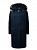 Пальто DS 1588 т.син/капюшон енот