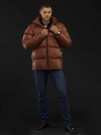 Куртка зимняя мужская Merlion Квест (терракот меланж)