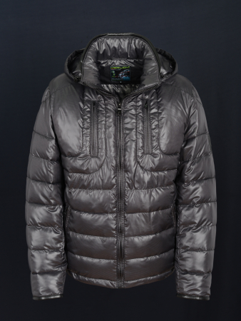 Куртка зимняя мужская Merlion М-2949 (черный клетка)