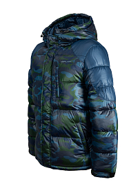 Куртка зимняя подростковая Merlion Hunter-2 (комуфляж синий)